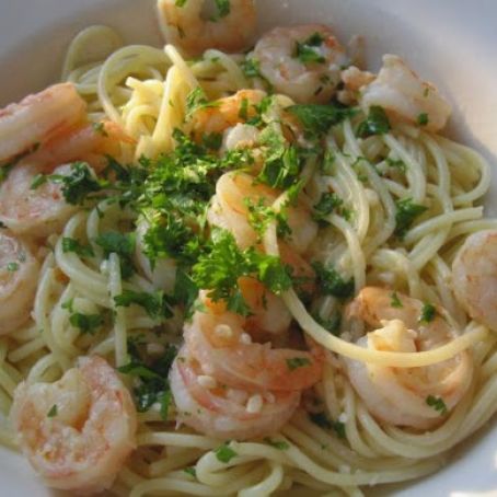 Shrimp Scampi with Linguine (or Rice)