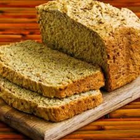 Bread Machine Recipe for 100% Whole Wheat Bread with Oats, Bran, and Flaxseed Meal