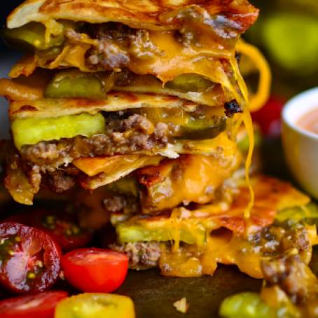 Cheeseburger Quesadillas