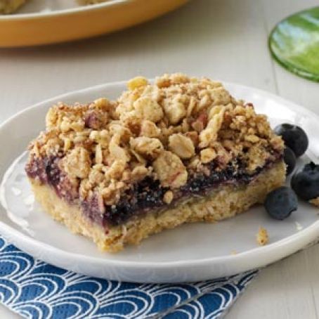 Blueberry Crumb Bars (Cake Mix)
