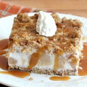 Frozen Caramel-Apple Crunch Cake