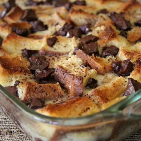 Chocolate Brioche Bread Pudding