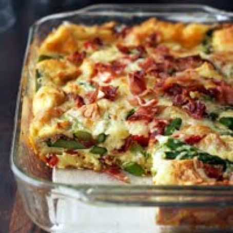 Bacon-Asparagus Strata