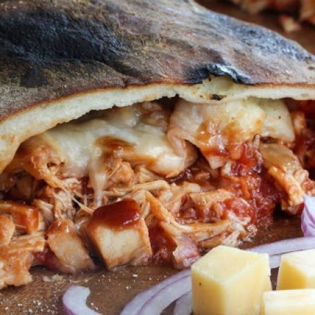 Cheesy BBQ Chicken Calzone