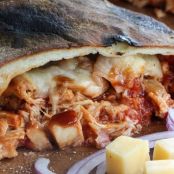 Cheesy BBQ Chicken Calzone