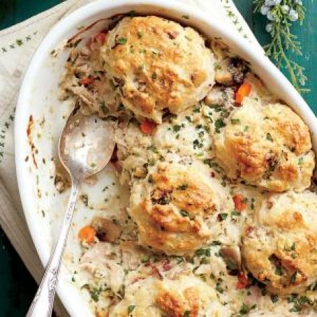 Chicken-and-Biscuit Cobbler