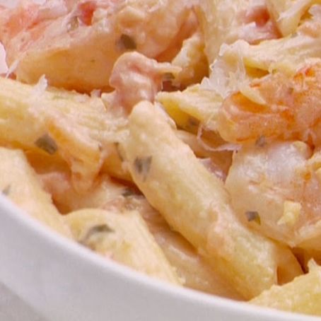 Penne with Shrimp and Herbed Cream Sauce