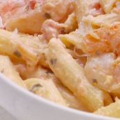 Penne with Shrimp and Herbed Cream Sauce
