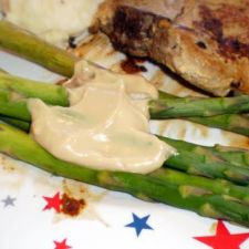 Asparagus with Wasabi Sauce