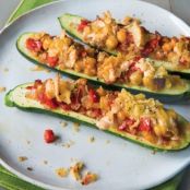 Crunchy Stuffed Zucchini