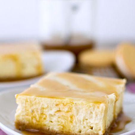 Banana Cheesecake Bars with Golden Oreo Crust