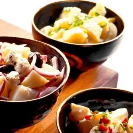 Potatissallad på tre språk