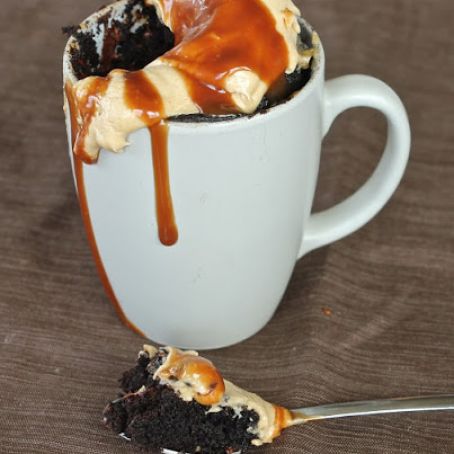 Chocolate Peanut Butter Mug Cake