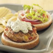 Turkey Burgers with Avocado Sauce