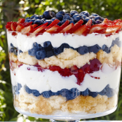 Patriotic Berry Trifle