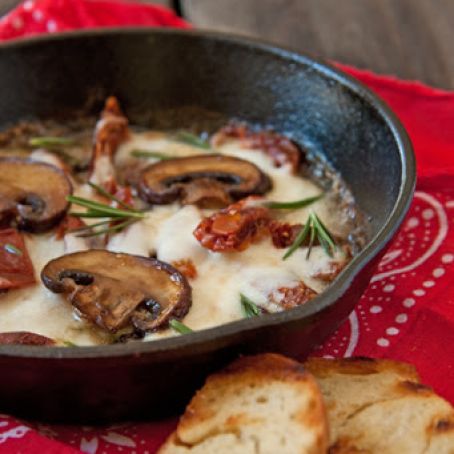 Mushroom, Sundried Tomato and Mozzarella Dip