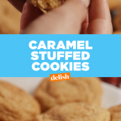Caramel Stuffed Cookies