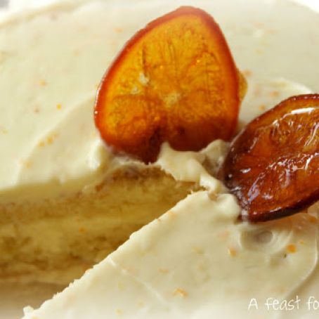 Fresh Orange Cake with Orange Cream Cheese Frosting