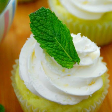 Pineapple Mojito Cupcakes