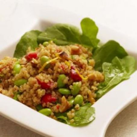 Warm Quinoa Salad with Edamame and Tarragon