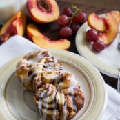 Sausage Filled Cinnamon Roll Monkey Bread