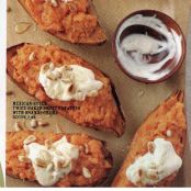 Sweet Potatoes - Twice Baked Mexican-style w/ Orange creama