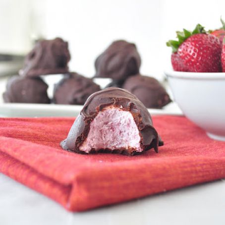 Strawberry Creme Truffles - GF
