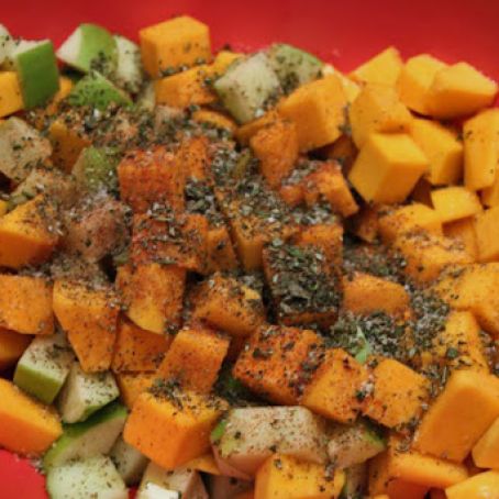 Maple-Roasted Butternut Squash and Apples