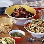 Steak, Chicken and Vegetable Tacos