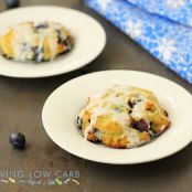 Glazed Blueberry Biscuits