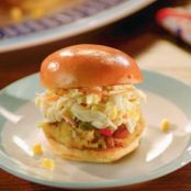 Crab-Boil Sliders with Homemade Coleslaw