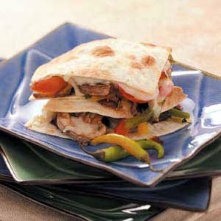 Pepper Steak Quesadillas Recipe