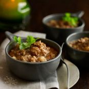 Chili with Guajillo and Ancho Chiles and Hominy