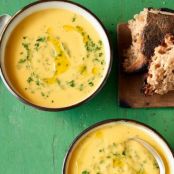 Parsnip Soup with Coriander and Parsley