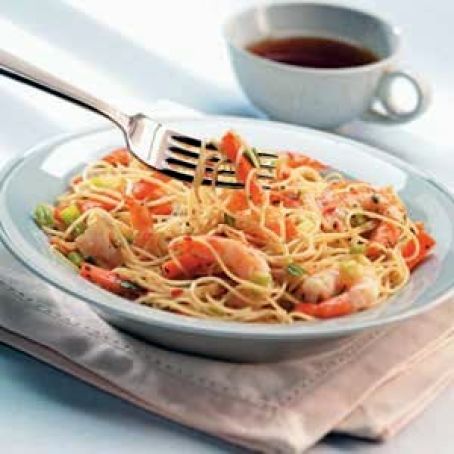 Thai Shrimp and Sesame Noodles