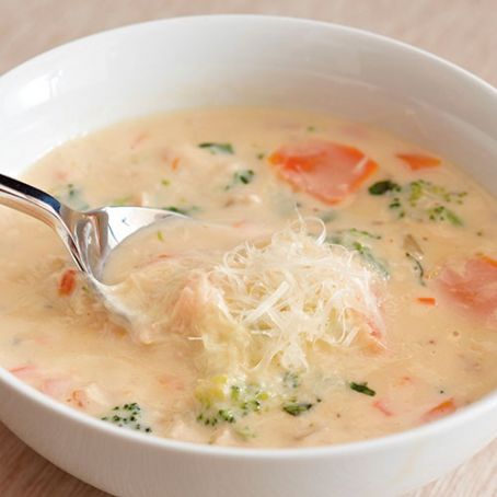 Chicken Vegetable Alfredo Soup