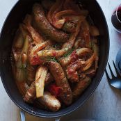 Stewed Sweet Sausages in Fennel-Tomato Sauce