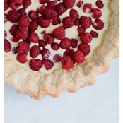 Raspberry-Brown Butter Custard Pie