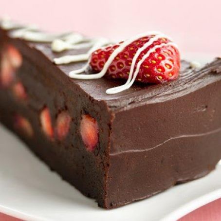 Fudge Lover's Strawberry Truffle Cake