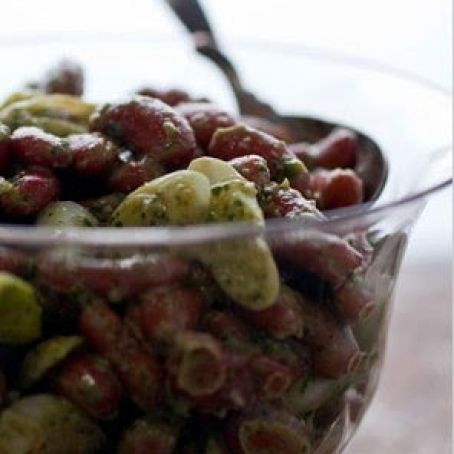 GEORGIAN BEAN SALAD w/CILANTRO SAUCE
