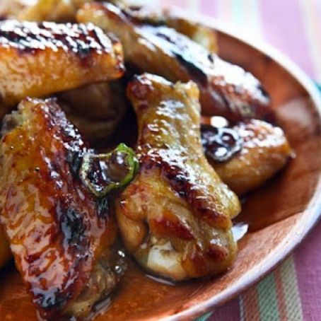 Cola Glazed Baked Wings