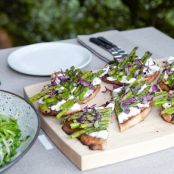 Grilled Asparagus Flatbreads