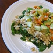 Kale, Quinoa, and Avocado Salad with Lemon Dijon Vinaigrette