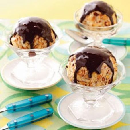 Toasted Almond Ice Cream Balls Recipe