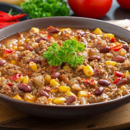 Slow Cooker Fiesta Chili Supper - Skinny Ms.