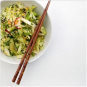 Spicy Sesame Sweet Cabbage Slaw