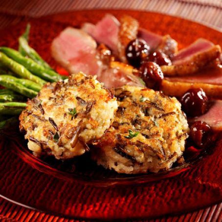 Wild Rice Risotto Cakes
