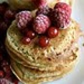 Cherry Wheat Pancakes Recipe
