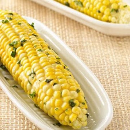 Grilled Corn on the Cob with Herb Butter
