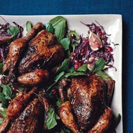 SPICE RUBBED STUFFED CORNISH HENS
